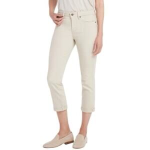 NYDJ Beige/Tan Chloe Skinny Capri Jeans Size 10
